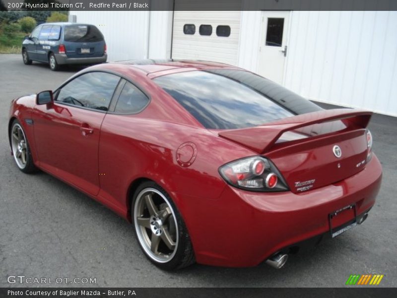 Redfire Pearl / Black 2007 Hyundai Tiburon GT