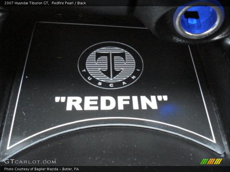Redfire Pearl / Black 2007 Hyundai Tiburon GT