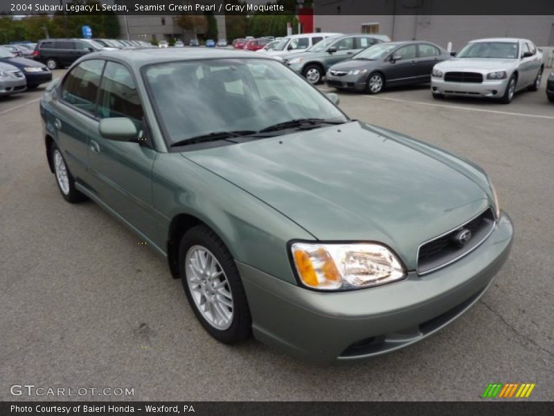 Seamist Green Pearl / Gray Moquette 2004 Subaru Legacy L Sedan
