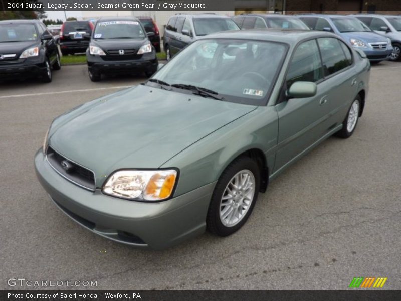 Seamist Green Pearl / Gray Moquette 2004 Subaru Legacy L Sedan