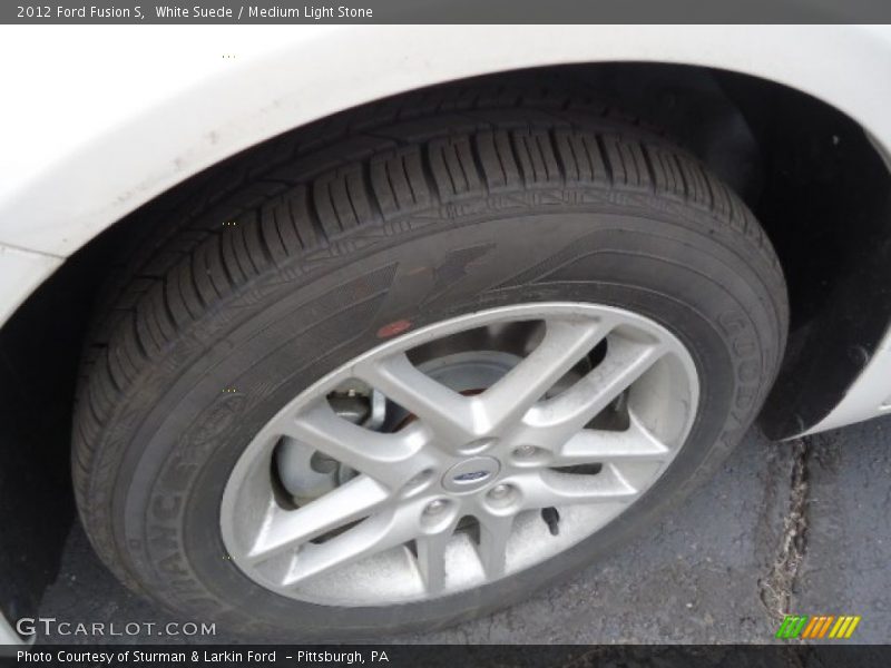 White Suede / Medium Light Stone 2012 Ford Fusion S