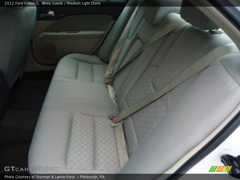 White Suede / Medium Light Stone 2012 Ford Fusion S