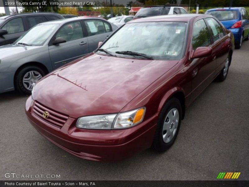Vintage Red Pearl / Gray 1999 Toyota Camry LE