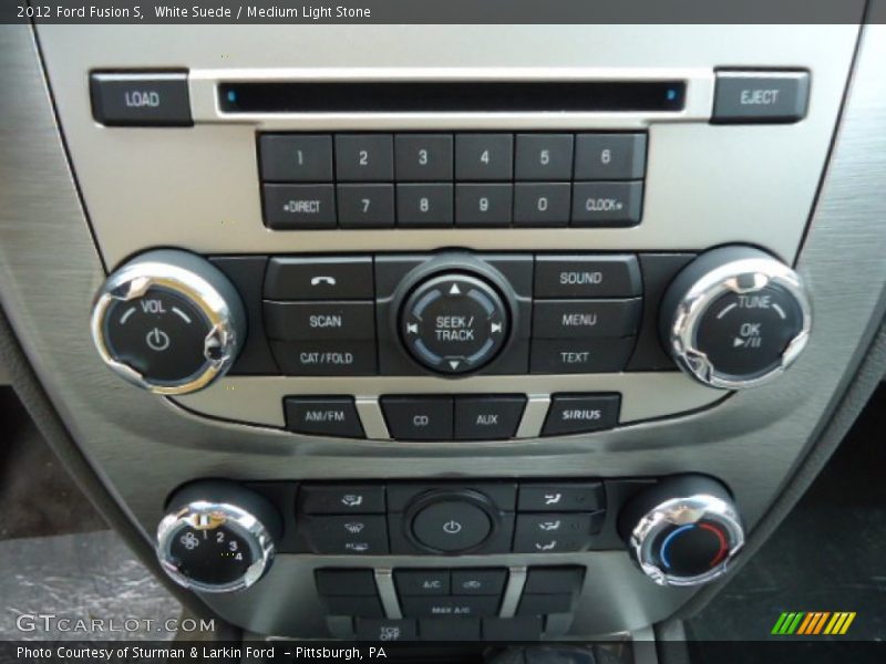White Suede / Medium Light Stone 2012 Ford Fusion S
