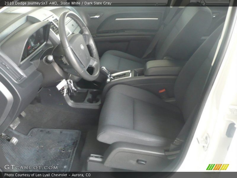Stone White / Dark Slate Gray 2010 Dodge Journey SXT AWD