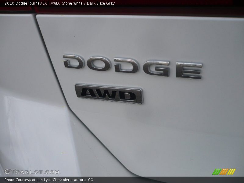 Stone White / Dark Slate Gray 2010 Dodge Journey SXT AWD