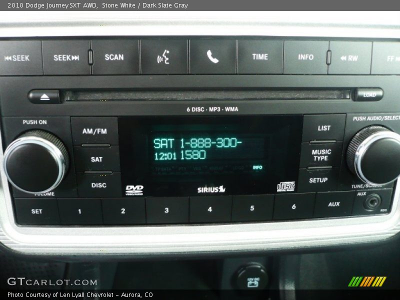 Stone White / Dark Slate Gray 2010 Dodge Journey SXT AWD