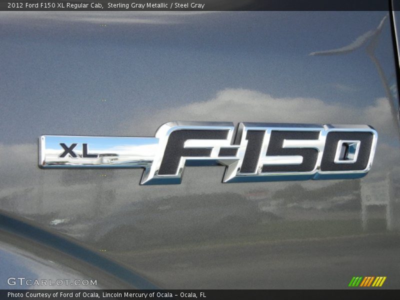 Sterling Gray Metallic / Steel Gray 2012 Ford F150 XL Regular Cab
