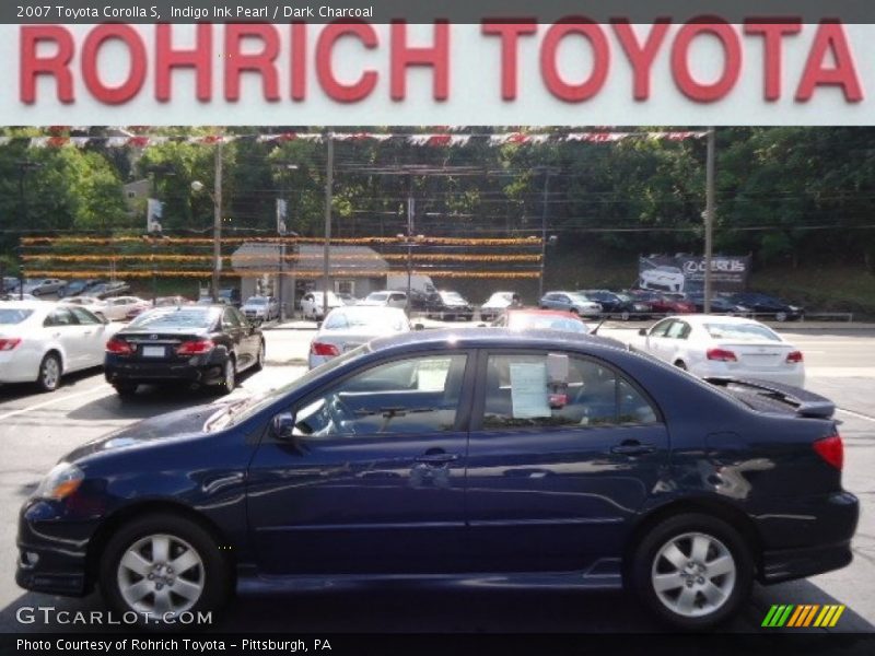 Indigo Ink Pearl / Dark Charcoal 2007 Toyota Corolla S