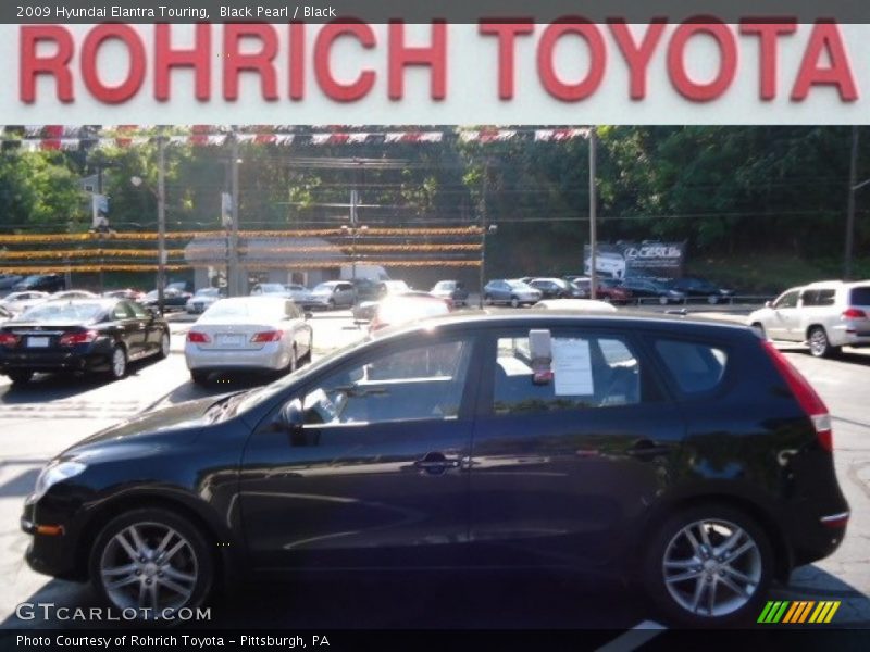 Black Pearl / Black 2009 Hyundai Elantra Touring