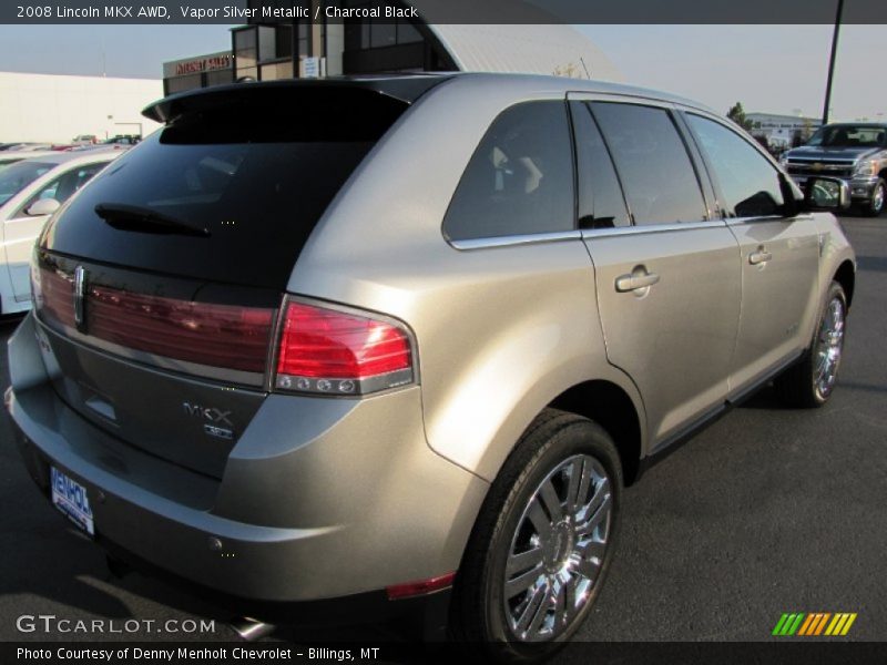 Vapor Silver Metallic / Charcoal Black 2008 Lincoln MKX AWD