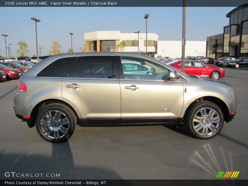 Vapor Silver Metallic / Charcoal Black 2008 Lincoln MKX AWD
