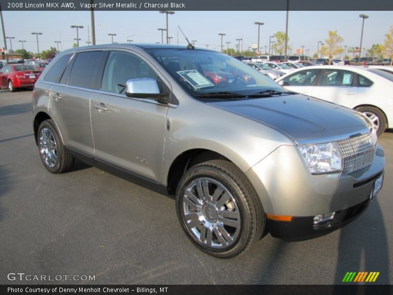 Vapor Silver Metallic / Charcoal Black 2008 Lincoln MKX AWD
