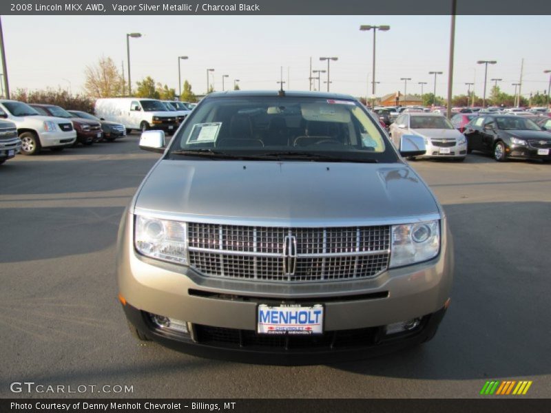 Vapor Silver Metallic / Charcoal Black 2008 Lincoln MKX AWD