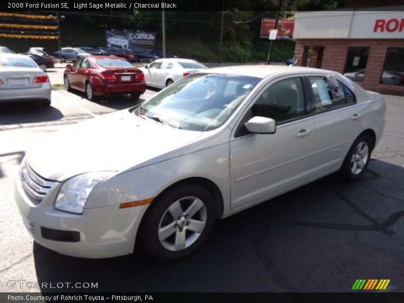 Light Sage Metallic / Charcoal Black 2008 Ford Fusion SE