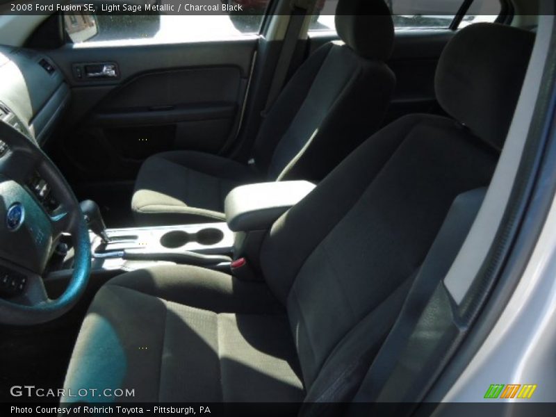 Light Sage Metallic / Charcoal Black 2008 Ford Fusion SE