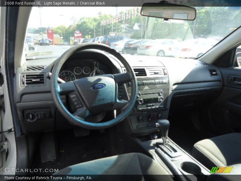 Light Sage Metallic / Charcoal Black 2008 Ford Fusion SE