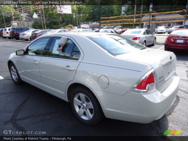Light Sage Metallic / Charcoal Black 2008 Ford Fusion SE