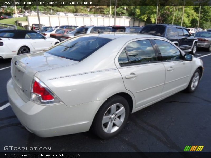 Light Sage Metallic / Charcoal Black 2008 Ford Fusion SE
