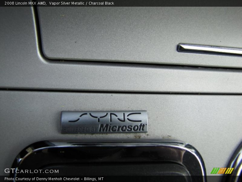 Vapor Silver Metallic / Charcoal Black 2008 Lincoln MKX AWD