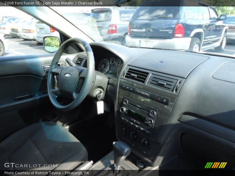 Light Sage Metallic / Charcoal Black 2008 Ford Fusion SE