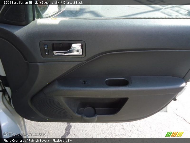 Light Sage Metallic / Charcoal Black 2008 Ford Fusion SE