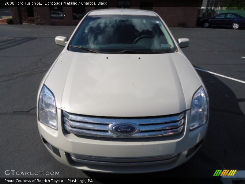 Light Sage Metallic / Charcoal Black 2008 Ford Fusion SE