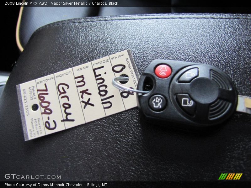 Vapor Silver Metallic / Charcoal Black 2008 Lincoln MKX AWD