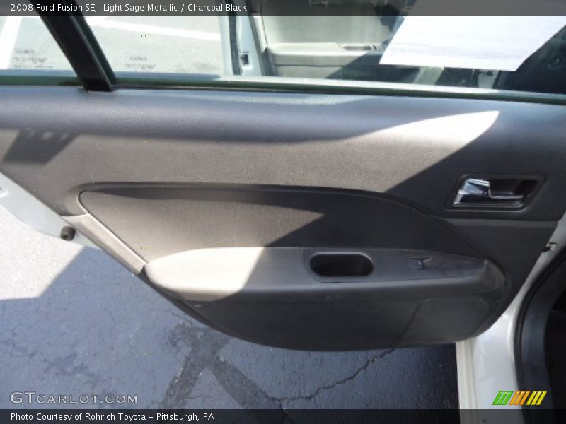 Light Sage Metallic / Charcoal Black 2008 Ford Fusion SE