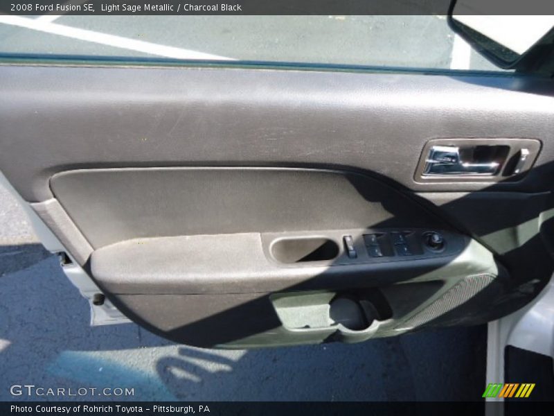 Light Sage Metallic / Charcoal Black 2008 Ford Fusion SE