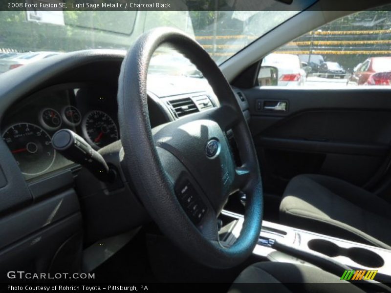 Light Sage Metallic / Charcoal Black 2008 Ford Fusion SE