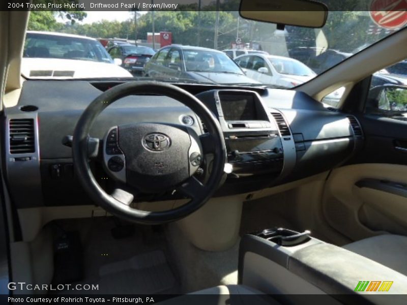 Driftwood Pearl / Brown/Ivory 2004 Toyota Prius Hybrid