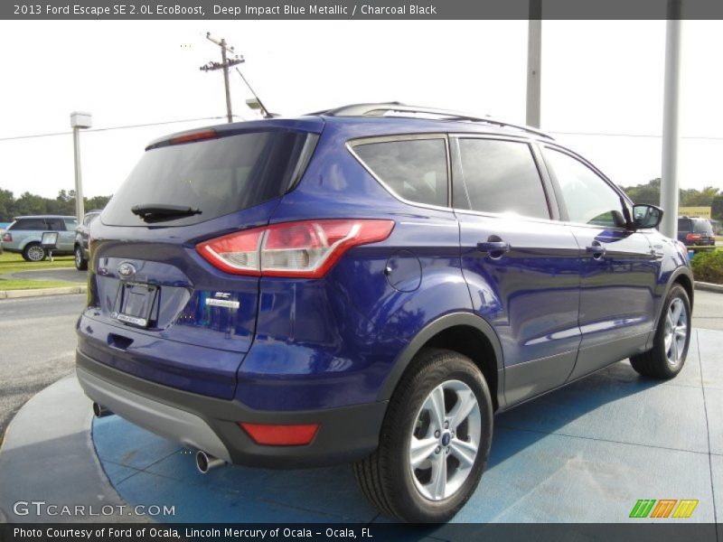 Deep Impact Blue Metallic / Charcoal Black 2013 Ford Escape SE 2.0L EcoBoost
