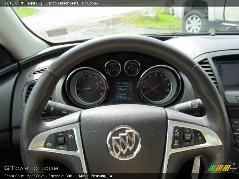 Carbon Black Metallic / Ebony 2011 Buick Regal CXL