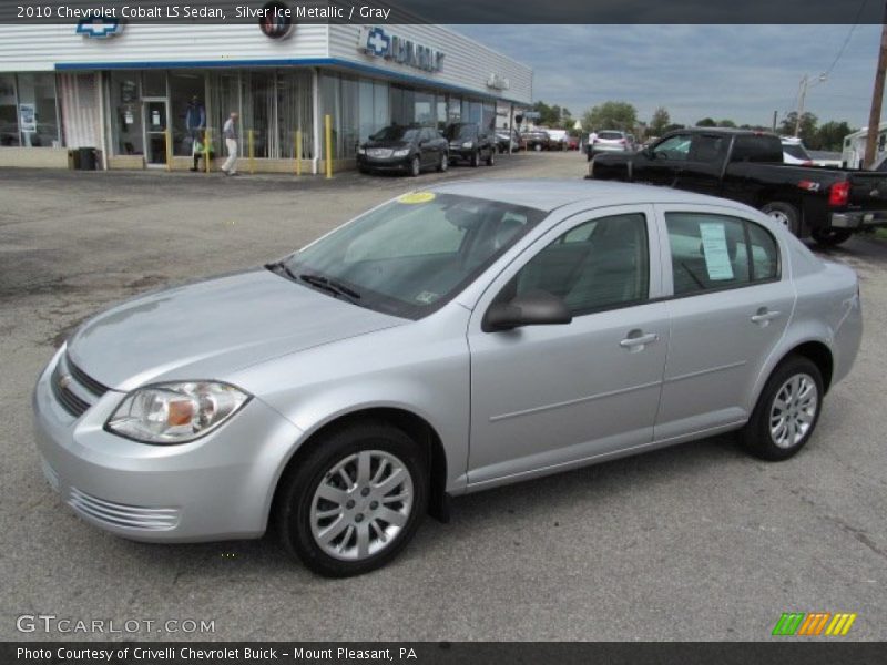 Silver Ice Metallic / Gray 2010 Chevrolet Cobalt LS Sedan