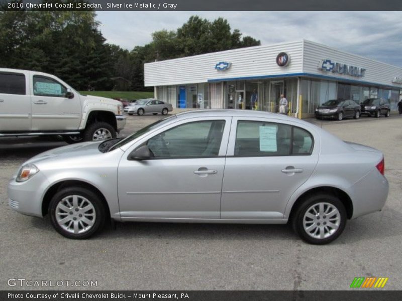 Silver Ice Metallic / Gray 2010 Chevrolet Cobalt LS Sedan