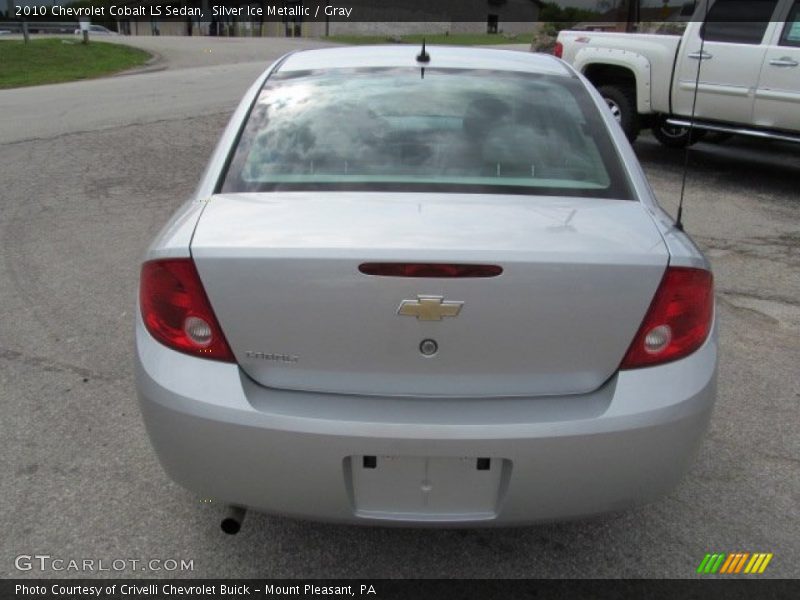 Silver Ice Metallic / Gray 2010 Chevrolet Cobalt LS Sedan