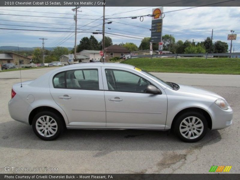 Silver Ice Metallic / Gray 2010 Chevrolet Cobalt LS Sedan