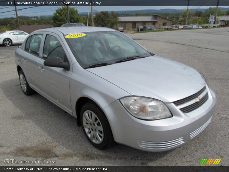 Silver Ice Metallic / Gray 2010 Chevrolet Cobalt LS Sedan