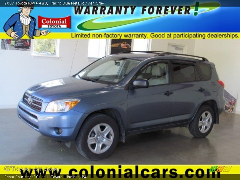 Pacific Blue Metallic / Ash Gray 2007 Toyota RAV4 4WD