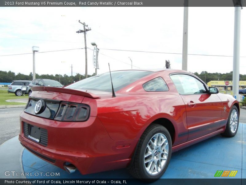 Red Candy Metallic / Charcoal Black 2013 Ford Mustang V6 Premium Coupe