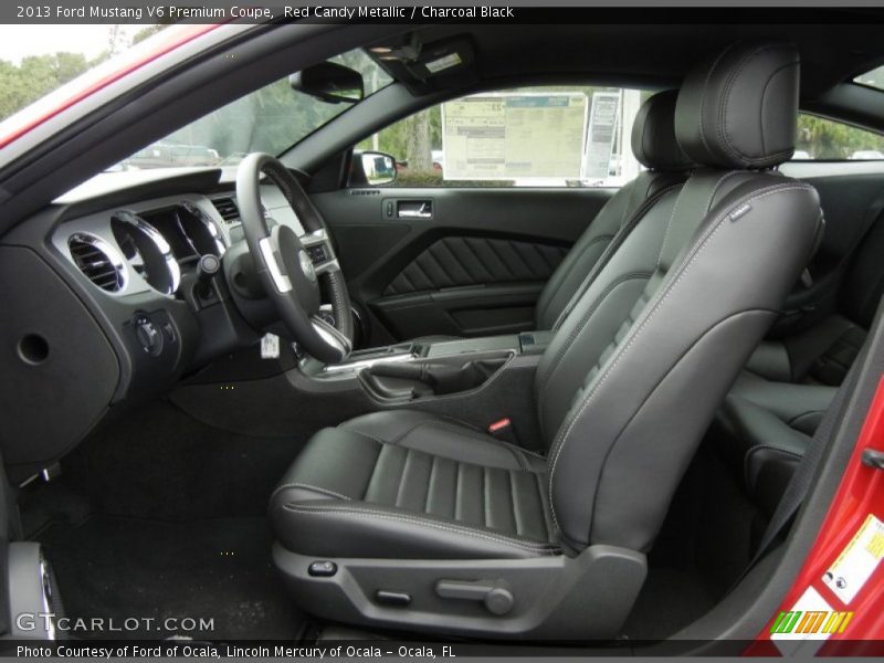 Red Candy Metallic / Charcoal Black 2013 Ford Mustang V6 Premium Coupe