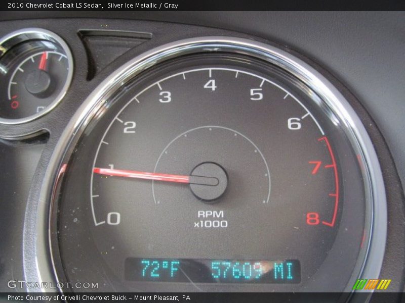 Silver Ice Metallic / Gray 2010 Chevrolet Cobalt LS Sedan