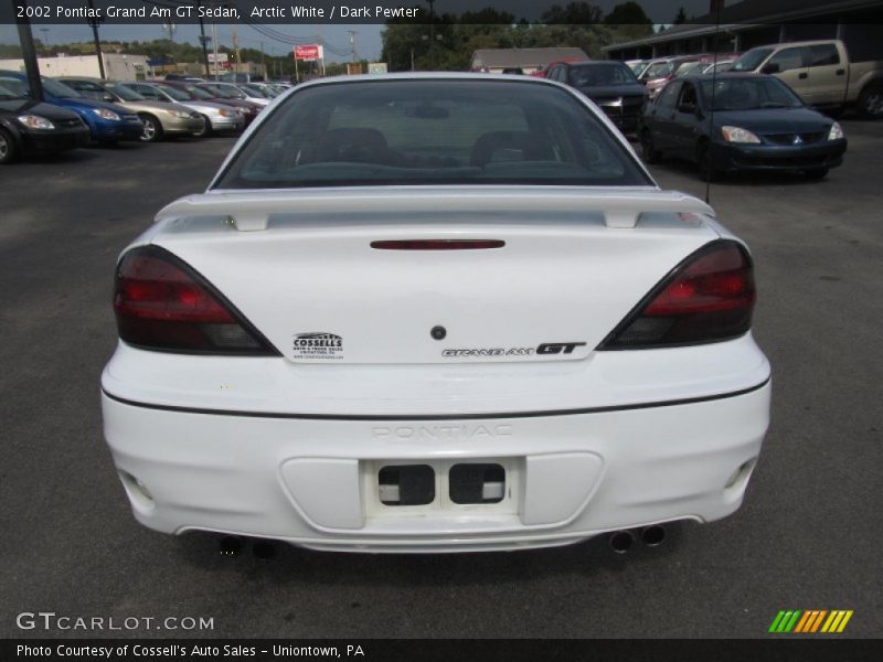Arctic White / Dark Pewter 2002 Pontiac Grand Am GT Sedan