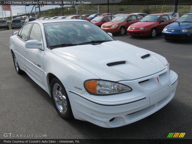 Arctic White / Dark Pewter 2002 Pontiac Grand Am GT Sedan