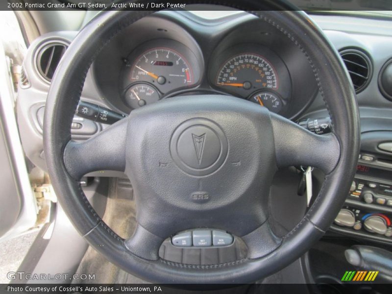 Arctic White / Dark Pewter 2002 Pontiac Grand Am GT Sedan