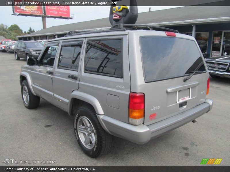 Silverstone Metallic / Agate Black 2000 Jeep Cherokee Classic 4x4