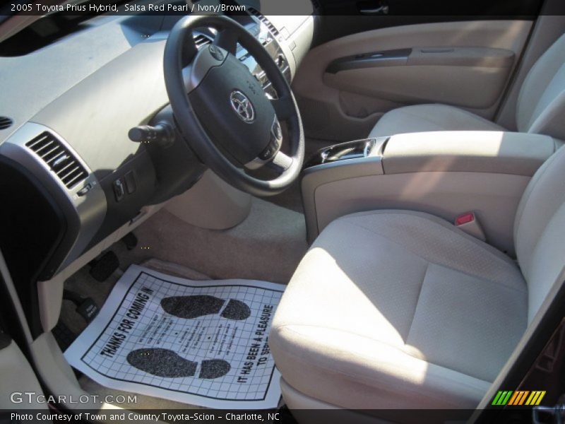 Salsa Red Pearl / Ivory/Brown 2005 Toyota Prius Hybrid