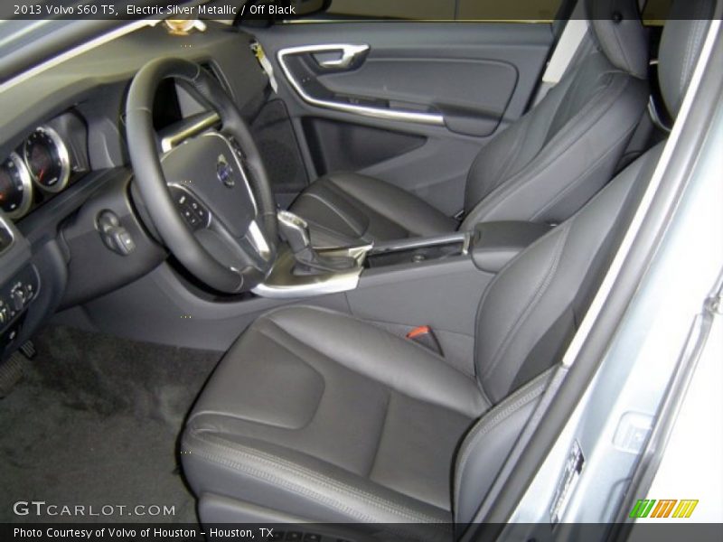 Electric Silver Metallic / Off Black 2013 Volvo S60 T5