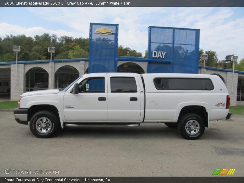 Summit White / Tan 2006 Chevrolet Silverado 3500 LT Crew Cab 4x4